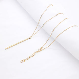 Simple Classic fashion Stick Pendant Necklace for women