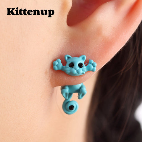 New Multiple Color Classic Fashion Kitten Animal brincos Jewelry For Women